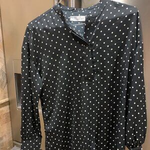 Black and White Polka Dot Shirt M
